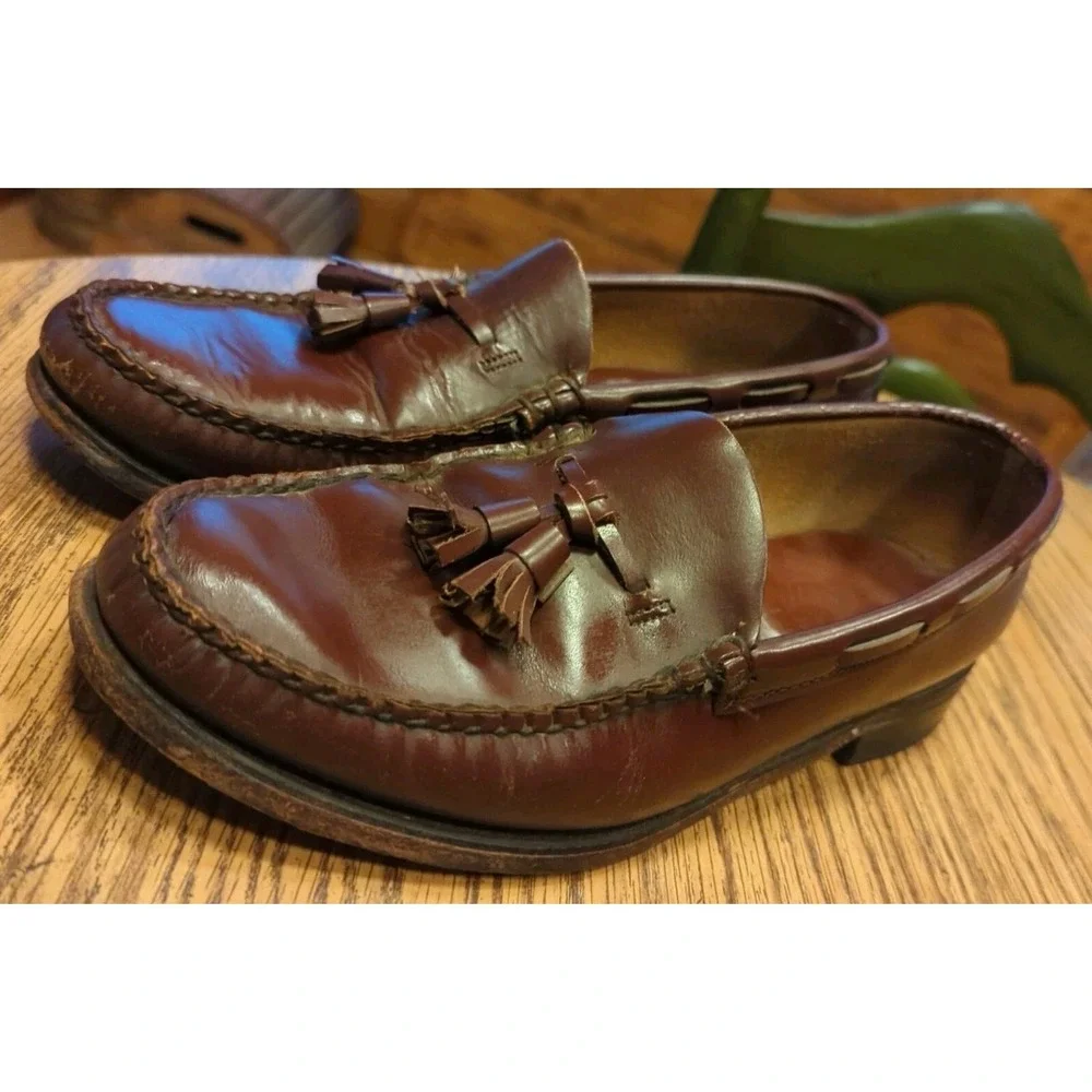 Vintage Dexter Mens Tasseled Slip-on Loafers size‎ 8.5 D READ DESCRIPTION!